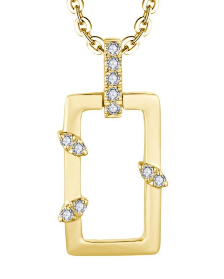 STRAIGHT BAR DIAMOND PENDANT (TP3436)