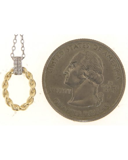OVAL STYLE DIAMOND PENDANT (TP3438)