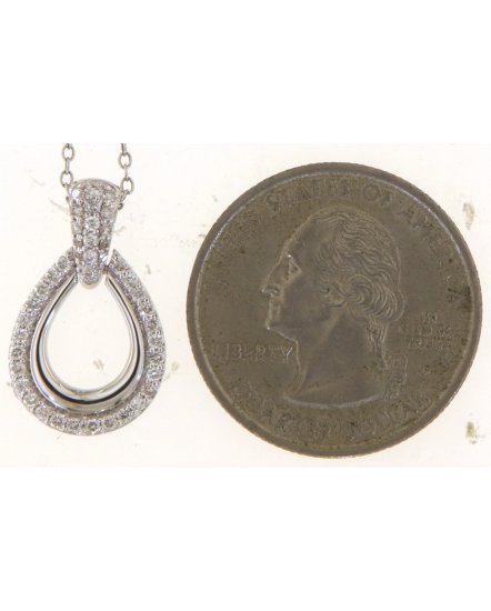 PEAR STYLE DIAMOND PENDANT (TP3439)