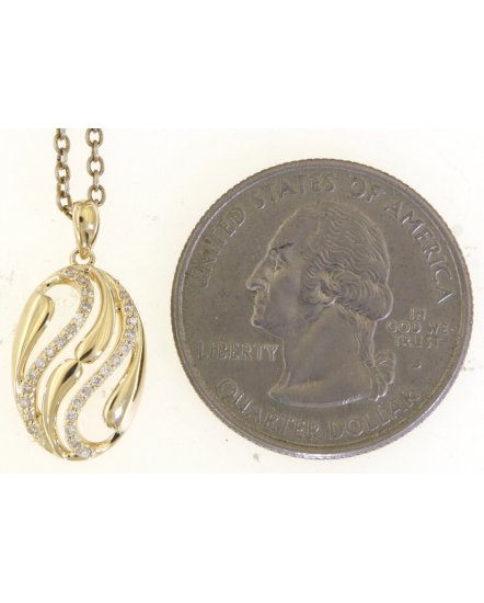 OVAL STYLE DIAMOND PENDANT (TP3442)