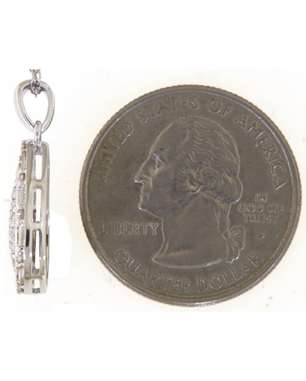 PEAR STYLE DIAMOND PENDANT (TP3453)