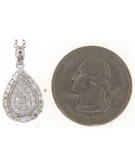 PEAR STYLE DIAMOND PENDANT (TP3453)