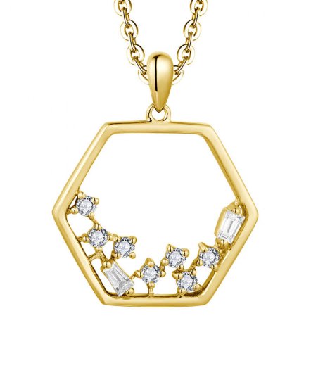 HEXAGON STYLE DIAMOND PENDANT (TP3460)