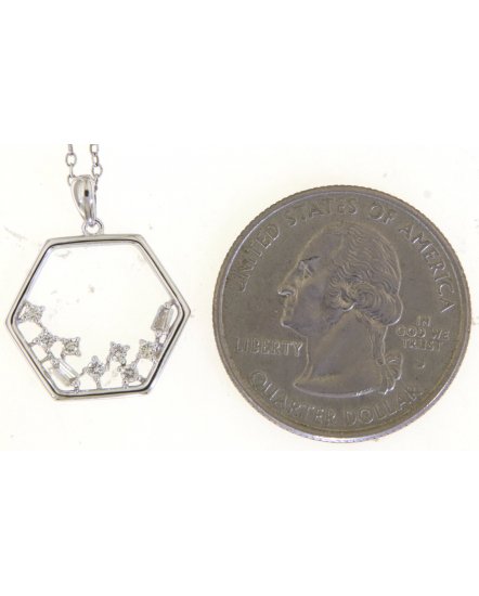 HEXAGON STYLE DIAMOND PENDANT (TP3460)