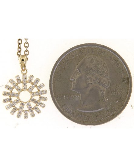 SNOW FLAKE STYLE DIAMOND PENDANT (TP3461)