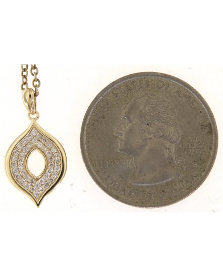 LEAF STYLE DIAMOND PENDANT (TP3465)