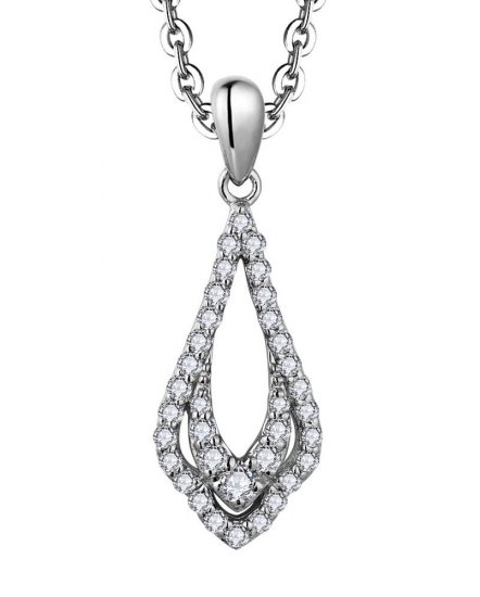 LEAF STYLE DIAMOND PENDANT (TP3471)