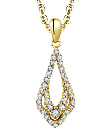 LEAF STYLE DIAMOND PENDANT (TP3471)