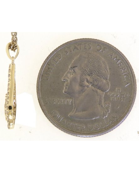 LEAF STYLE DIAMOND PENDANT (TP3471)