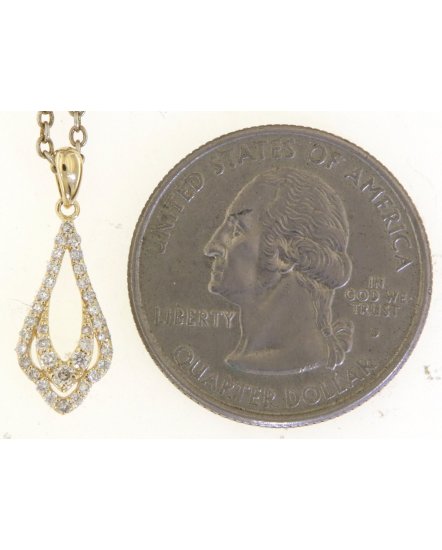 LEAF STYLE DIAMOND PENDANT (TP3471)