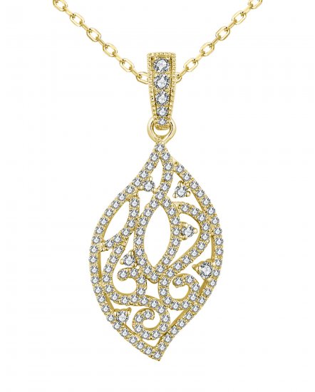 LEAF STYLE DIAMOND PENDANT (TP3479)