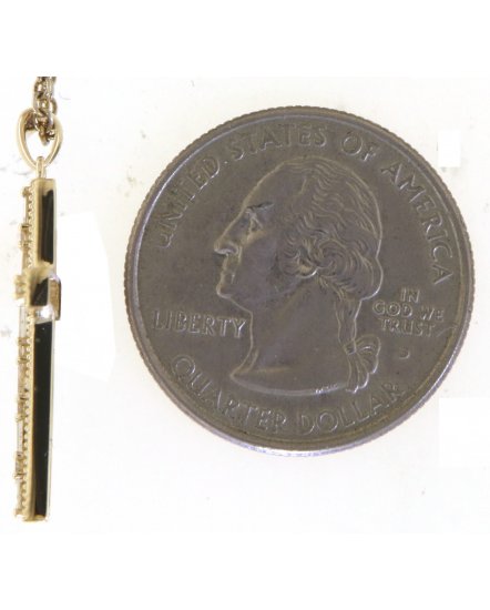CROSS BAGUETTE DIAMOND PENDANT (TP3484)