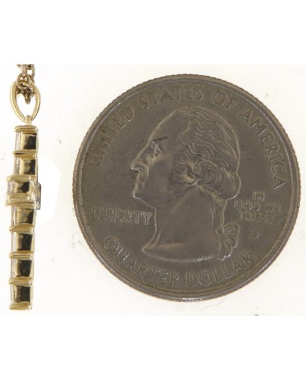 CROSS BAGUETTE DIAMOND PENDANT (TP3487)