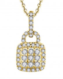 SQUARE SHAPE DIAMOND PENDANT (TP3496)