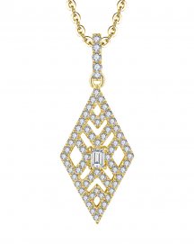 KITE SHAPE DIAMOND PENDANT (TP3497)
