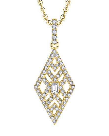KITE SHAPE DIAMOND PENDANT (TP3497)