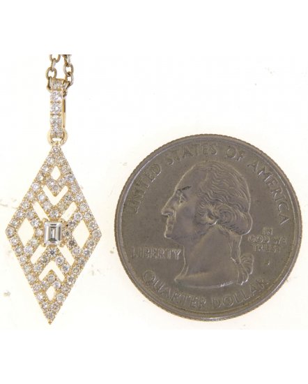 KITE SHAPE DIAMOND PENDANT (TP3497)