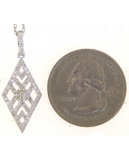 KITE SHAPE DIAMOND PENDANT (TP3497)