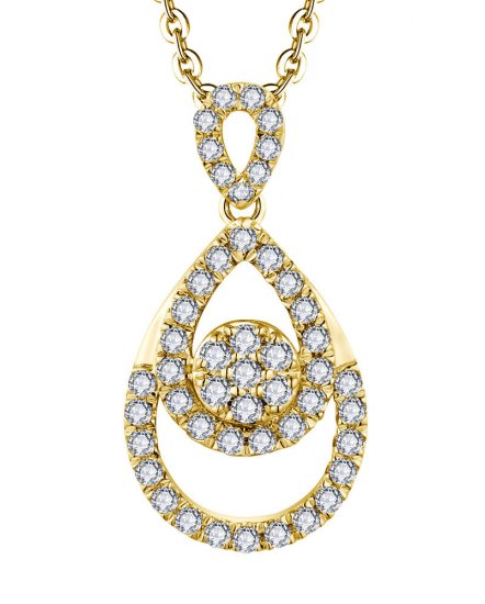 PEAR STYLE DIAMOND PENDANT (TP3499)