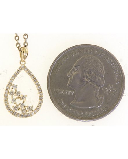 PEAR STYLE DIAMOND PENDANT (TP3503)