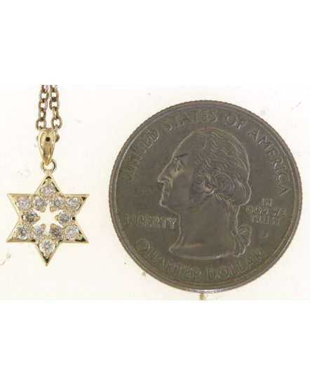 JEWISH STAR DIAMOND PENDANT (TP3505)