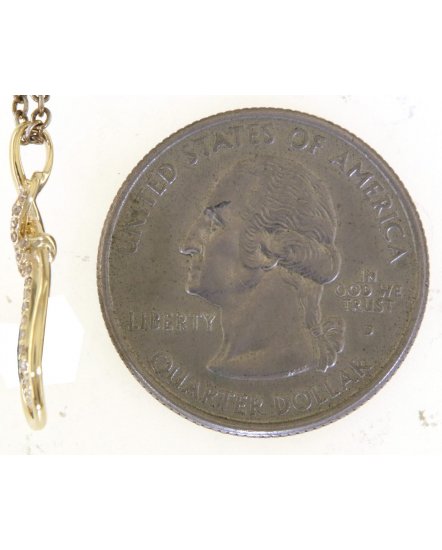 INTER LINKED STYLE PEAR DIAMOND PENDANT (TP3507)