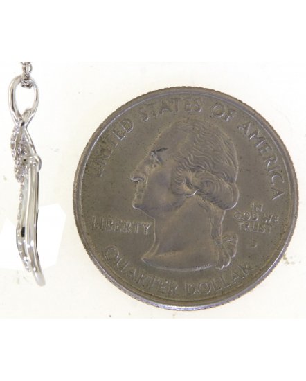 INTER LINKED STYLE PEAR DIAMOND PENDANT (TP3507)