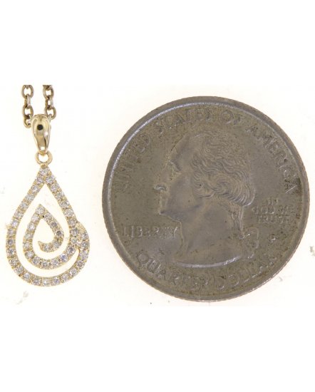 PEAR STYLE DIAMOND PENDANT (TP3509)