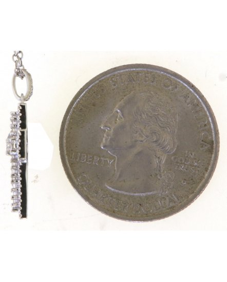 CROSS BAGUETTE DIAMOND PENDANT (TP3511)