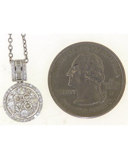 ROUND CLUSTER DIAMOND PENDANT (TP3533)
