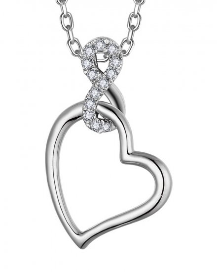 INTER LINKED HEART SHAPE DIAMOND PENDANT (TP3546)