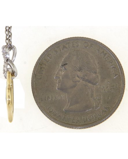 INTER LINKED HEART SHAPE DIAMOND PENDANT (TP3546)