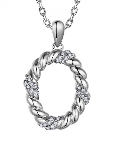 OVAL STYLE DIAMOND PENDANT (TP3548)