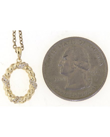 OVAL STYLE DIAMOND PENDANT (TP3548)