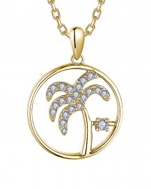PALM TREE DIAMOND PENDANT (TP3551)