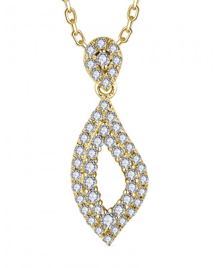 LEAF STYLE DIAMOND PENDANT (TP3553)