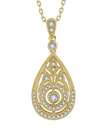 PEAR STYLE DIAMOND PENDANT (TP3557)