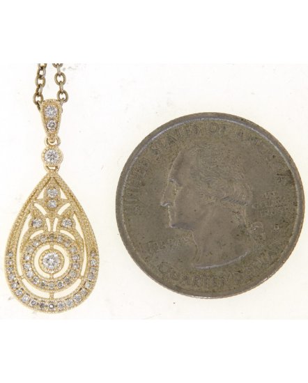 PEAR STYLE DIAMOND PENDANT (TP3557)