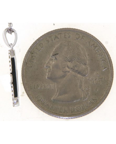 RECTANGLE BAGUETTE DIAMOND PENDANT (TP3558)