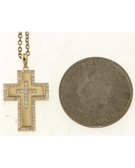 CROSS DIAMOND PENDANT (TP3566)