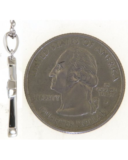 CROSS BAGUETTE DIAMOND PENDANT (TP3568)