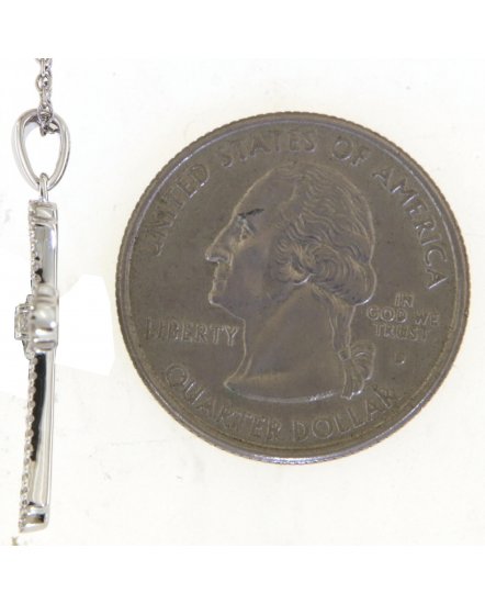 CROSS BAGUETTE DIAMOND PENDANT (TP3569)