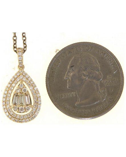 PEAR STYLE DIAMOND PENDANT (TP3595)