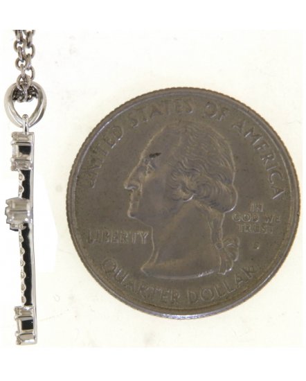 CROSS BAGUETTE DIAMOND PENDANT (TP3598)