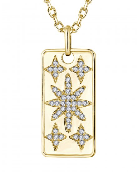 DOG TAG DIAMOND PENDANT (TP3613)