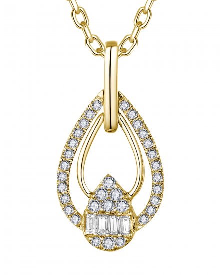 PEAR STYLE DIAMOND PENDANT (TP3625)