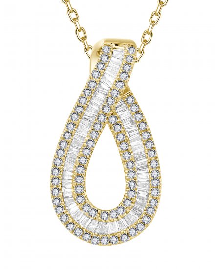 PEAR STYLE DIAMOND PENDANT (TP3630)