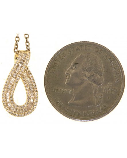 PEAR STYLE DIAMOND PENDANT (TP3630)