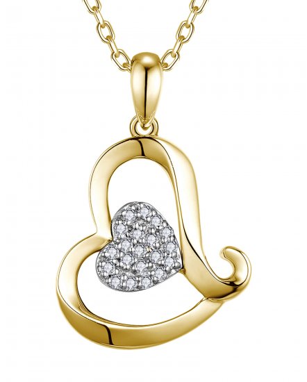 HEART SHAPE DIAMOND PENDANT (TP3650)