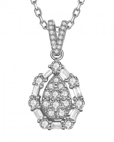 PEAR STYLE DIAMOND PENDANT (TP3655)
